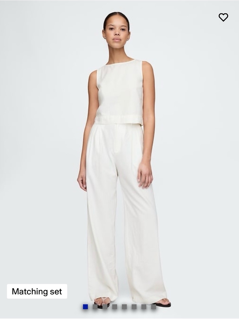 Gap High Rise Linen Blend Trouser